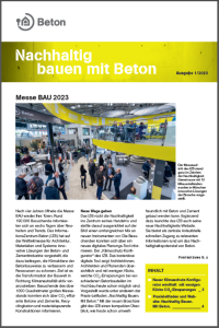 Newsletter Nachhaltig bauen mit Beton 19