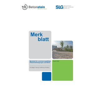 Merkblatt für versickerungsfähige Pflasterbefestigungen aus Beton