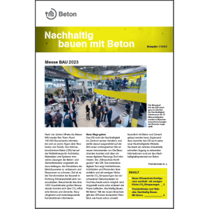 Newsletter Nachhaltig bauen mit Beton 19