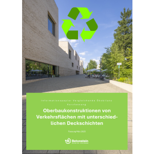 Oberbaukonstruktionen von Verkehrsflächen mit unterschiedlichen Deckschichten